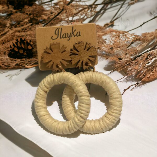 Boucles d'oreille ilayka de la collection wood secret Boucles d'oreille ilayka