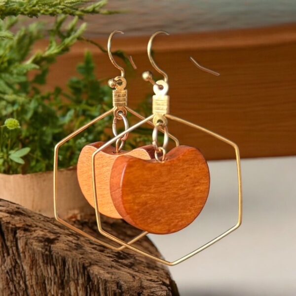 La collection de boucle d'oreilles en bois Ilayka Solea Collection Solea