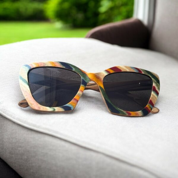 lunettes de soleil en bois ilayka couleurs Lunettes de Soleil
