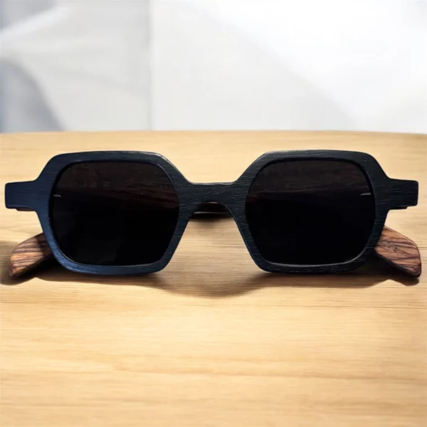 Lunettes de Soleil Carrées en Bois
