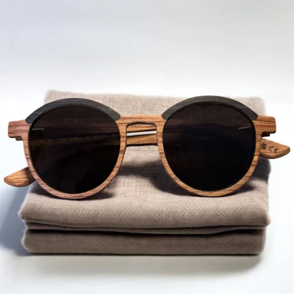 Lunettes de Soleil en Bois Bicolore
