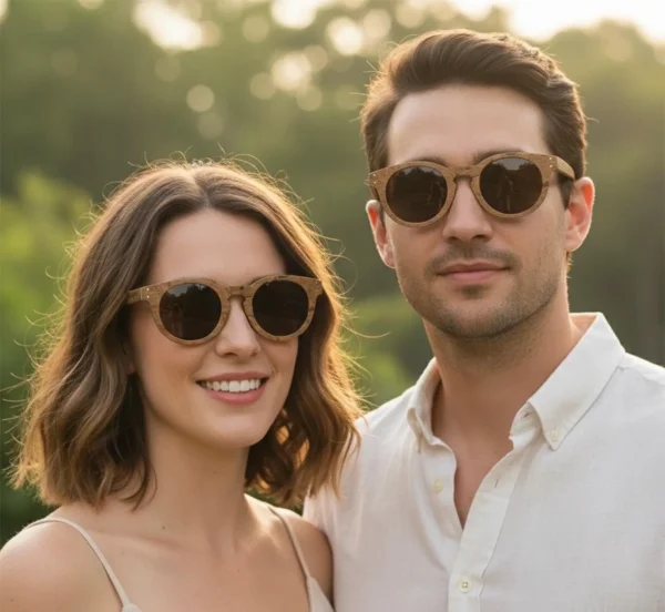 ils598 personne Lunettes d soleil en fibre de coco